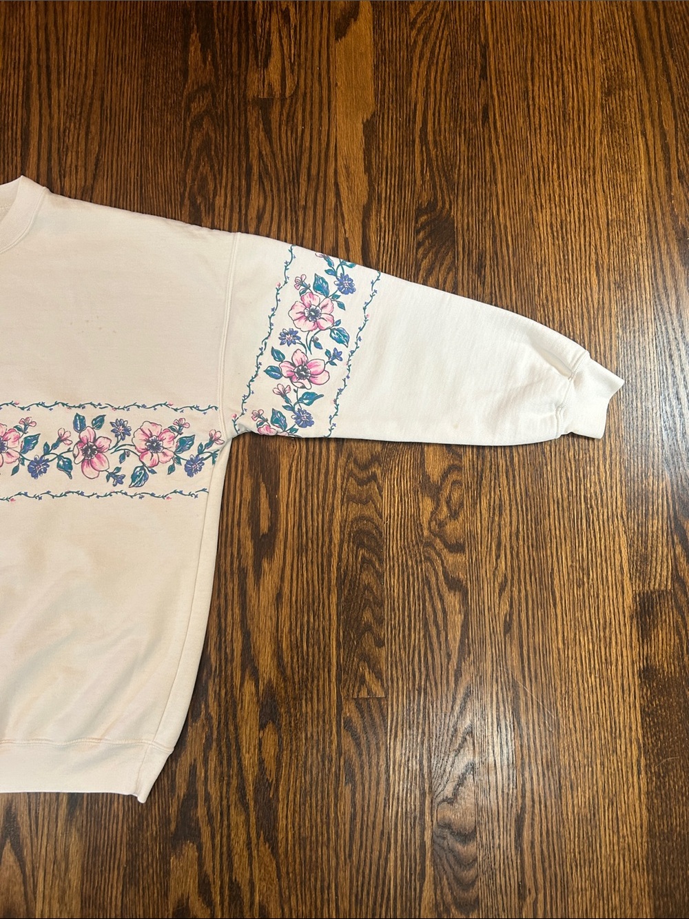Vintage 90s Floral Sweatshirt - Picture 6 of 10